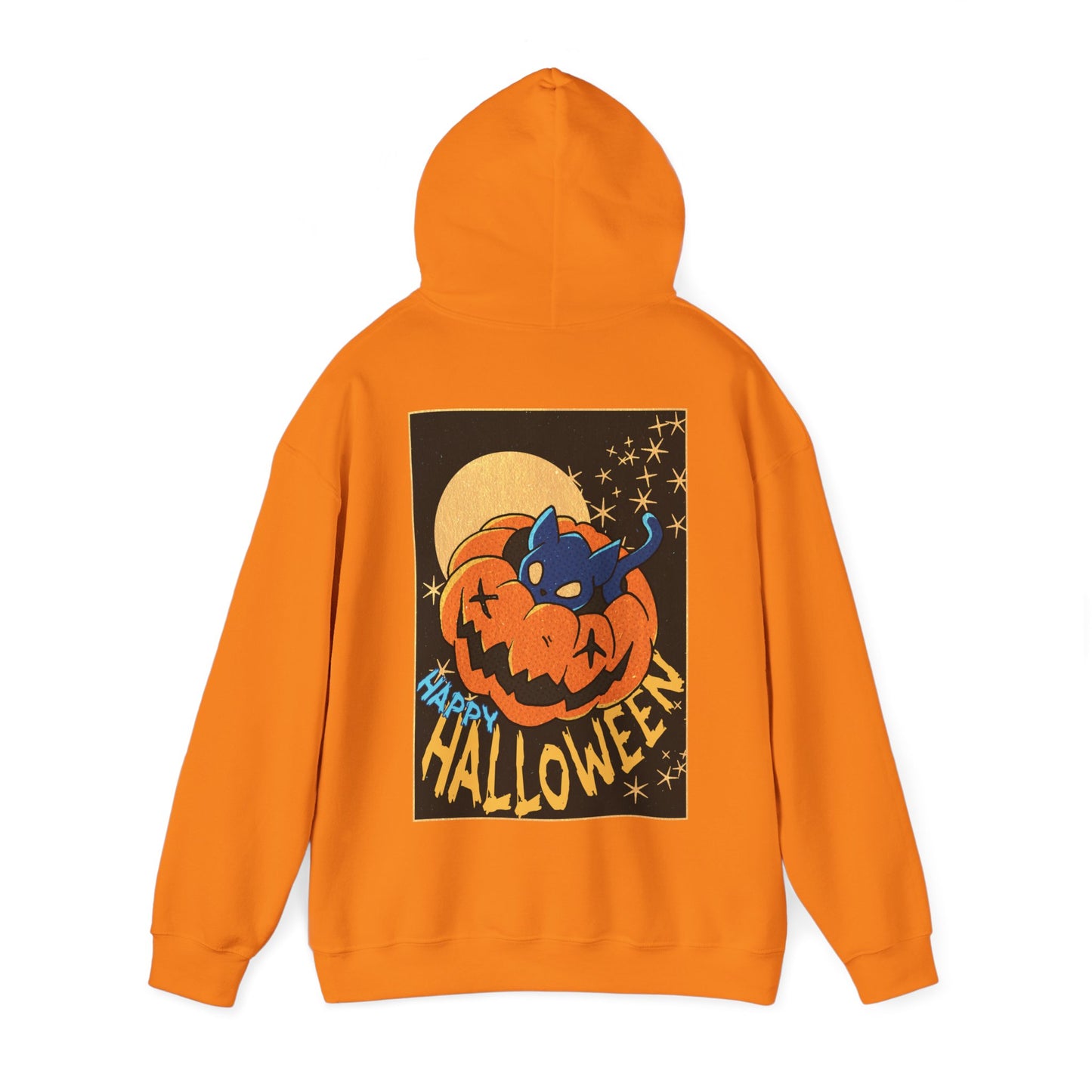 Sweat à capuche unisexe - Motif « Kitty Pumpkin » 