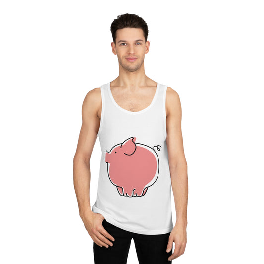Pudgy Piggy Unisex Softstyle Tank Top - ALIQUOS