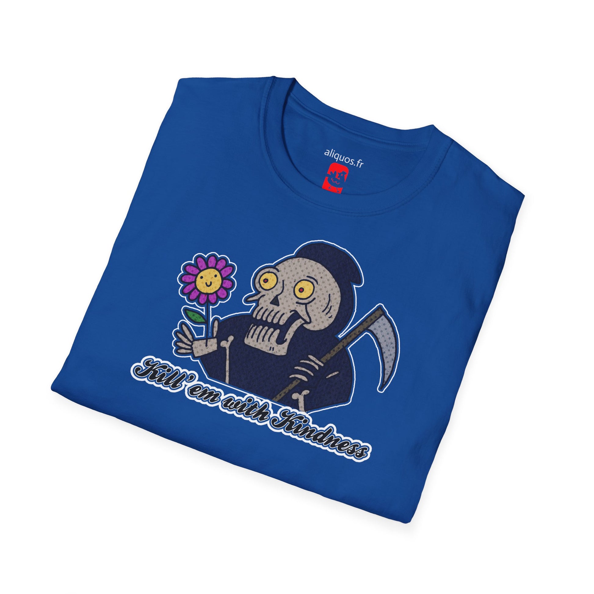 Unisex Tee - Kill Them With Kindness Design - ALIQUOS