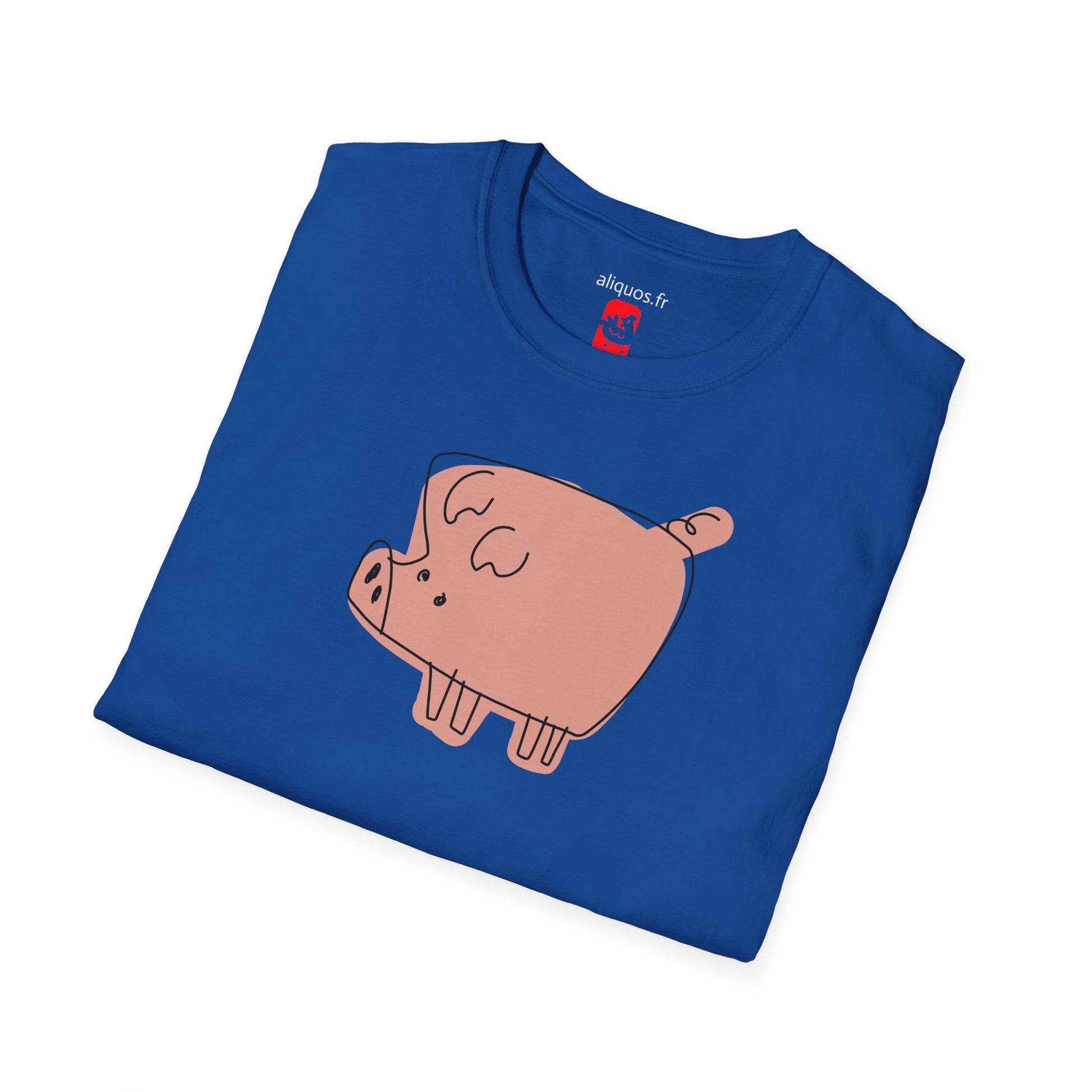 Blocky Piggy Unisex Tee - ALIQUOS