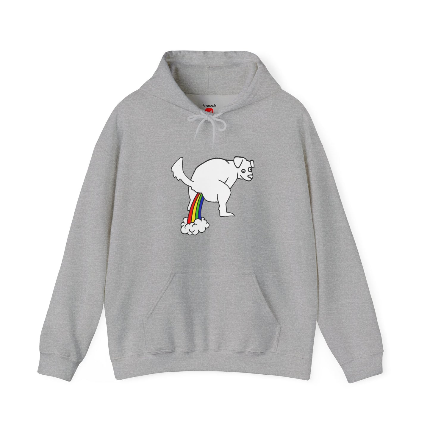 Unisex Hooded Sweatshirt -  Doggy Rainbow Factory - ALIQUOS