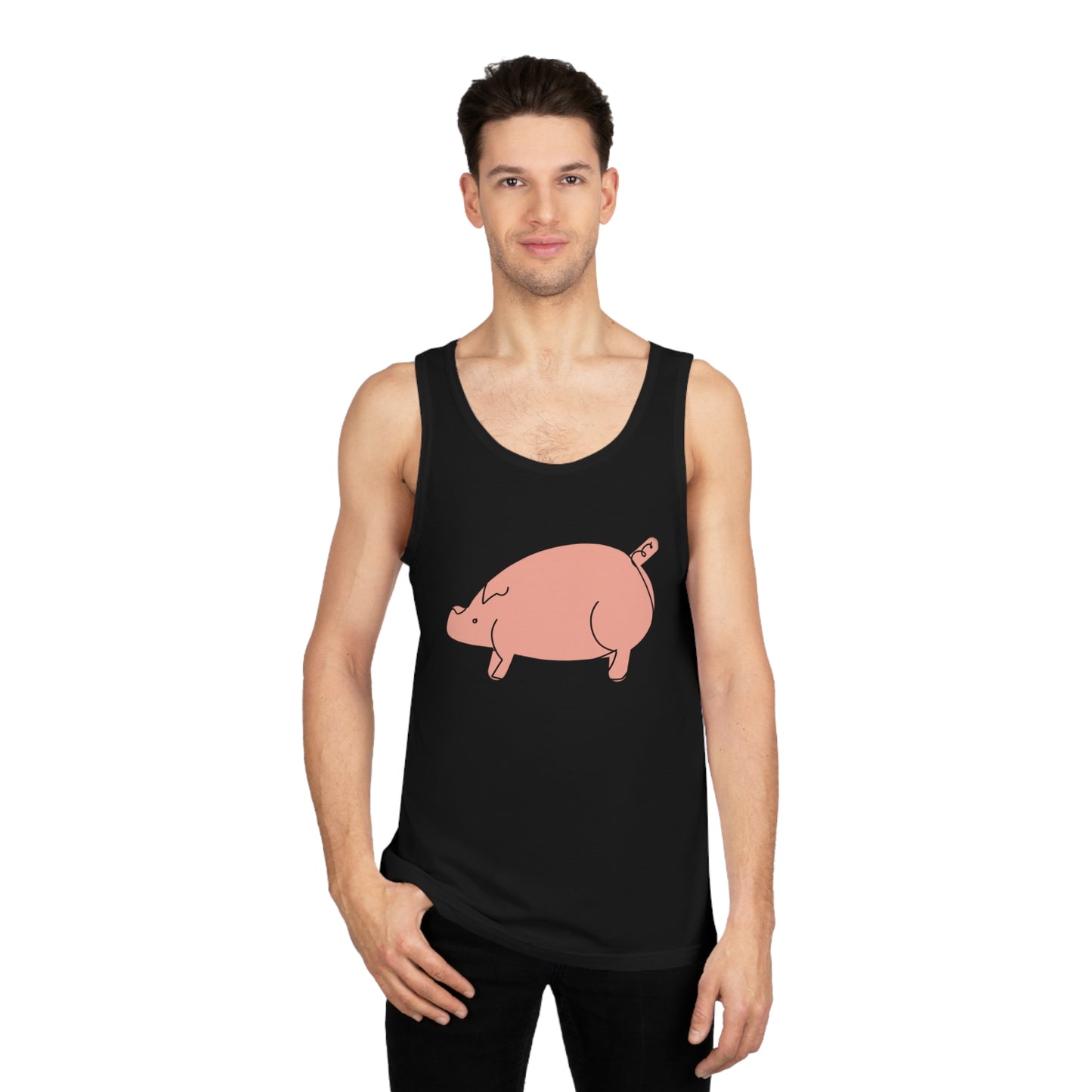 Chubby Piggy Unisex Softstyle Tank Top - ALIQUOS