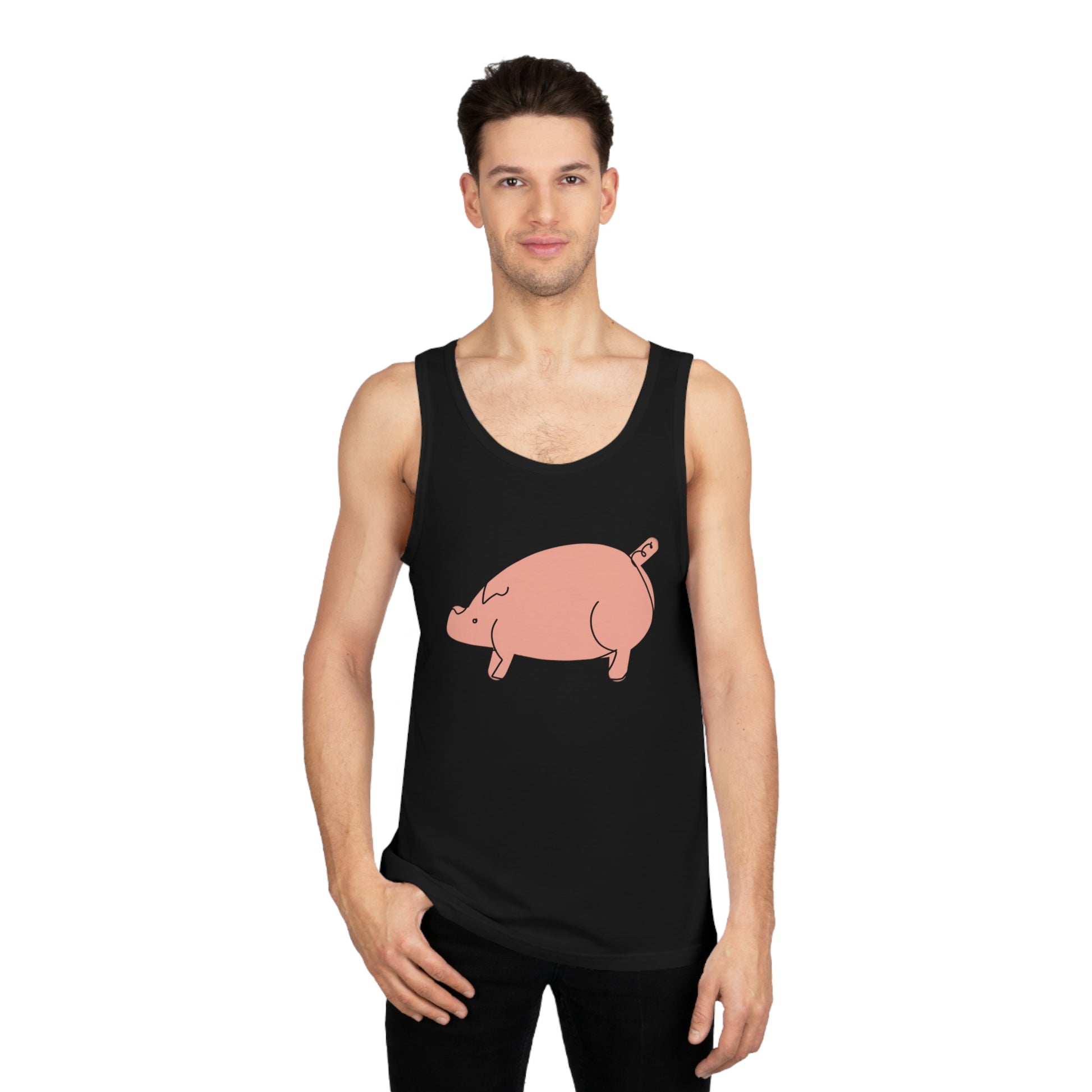 Chubby Piggy Unisex Softstyle Tank Top - ALIQUOS