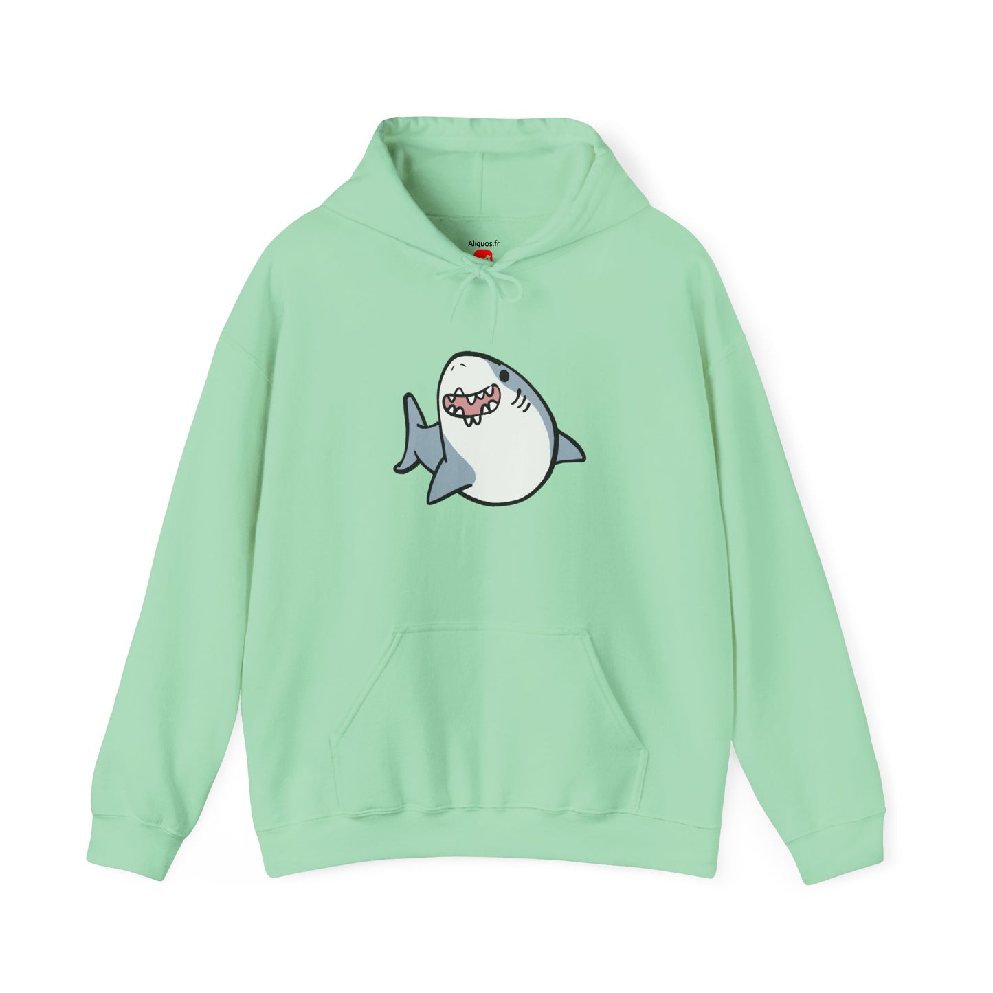Sweat à capuche unisexe - Happy Shark - Aliquos 