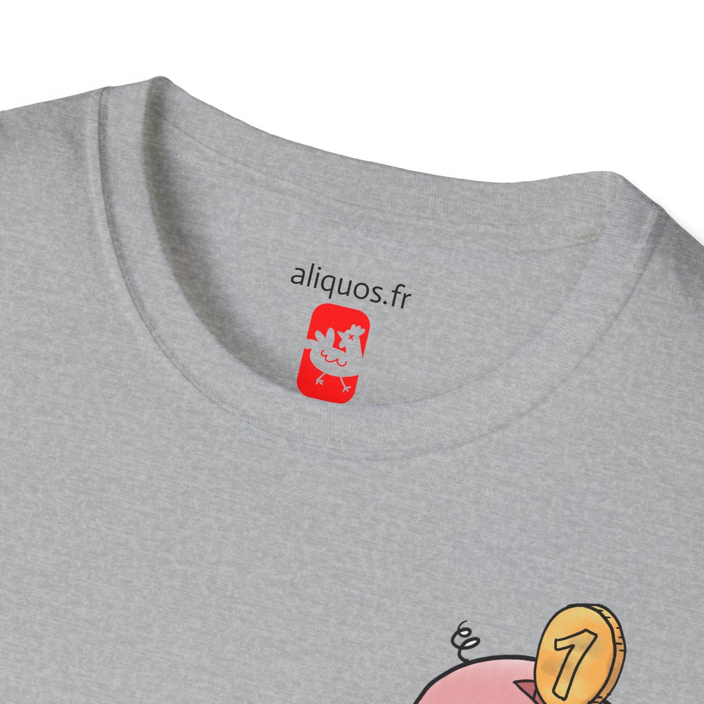 Unisex T-Shirt - Piggy Bank -  Aliquos