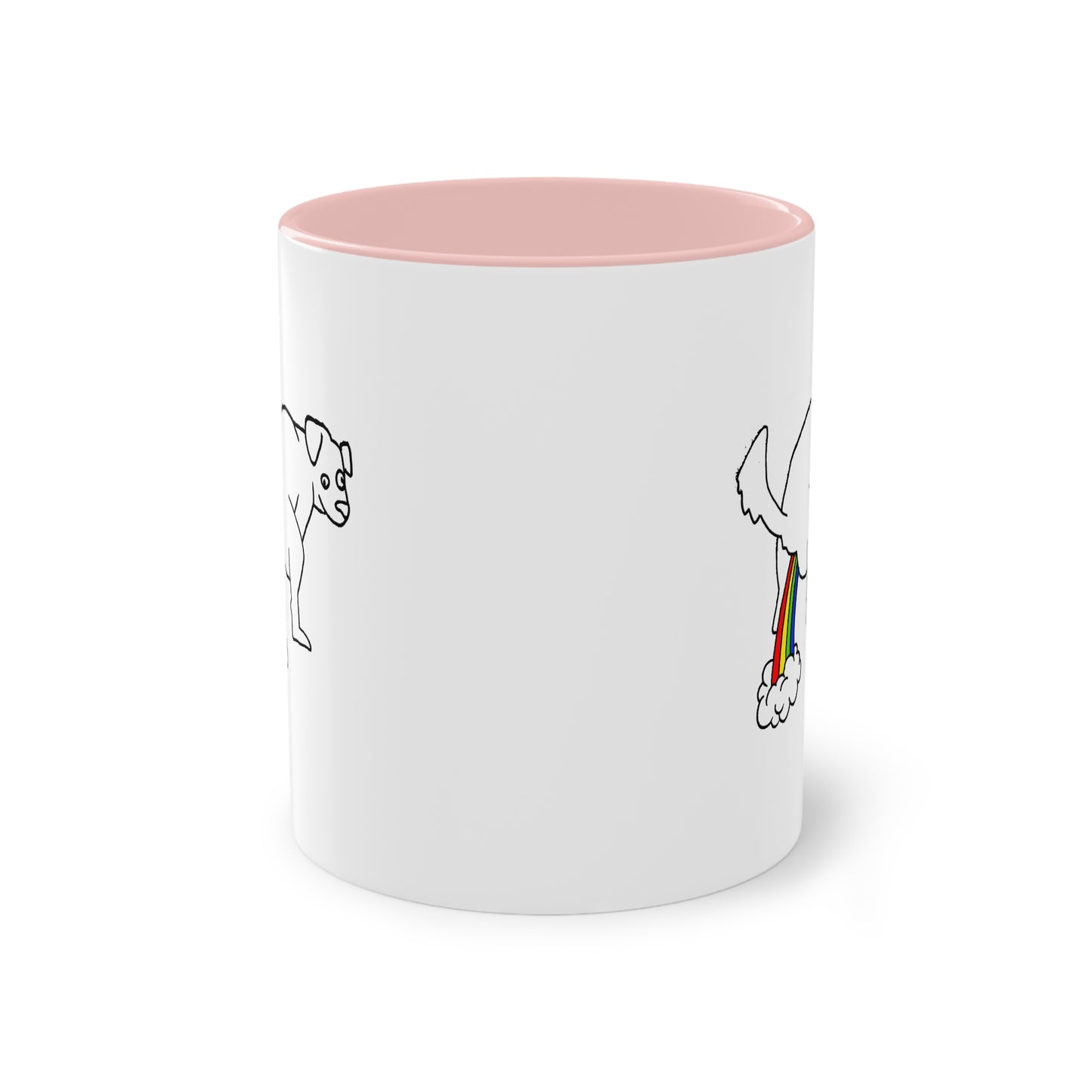 Two Tone Mug - Doggy Rainbow Factory - ALIQUOS