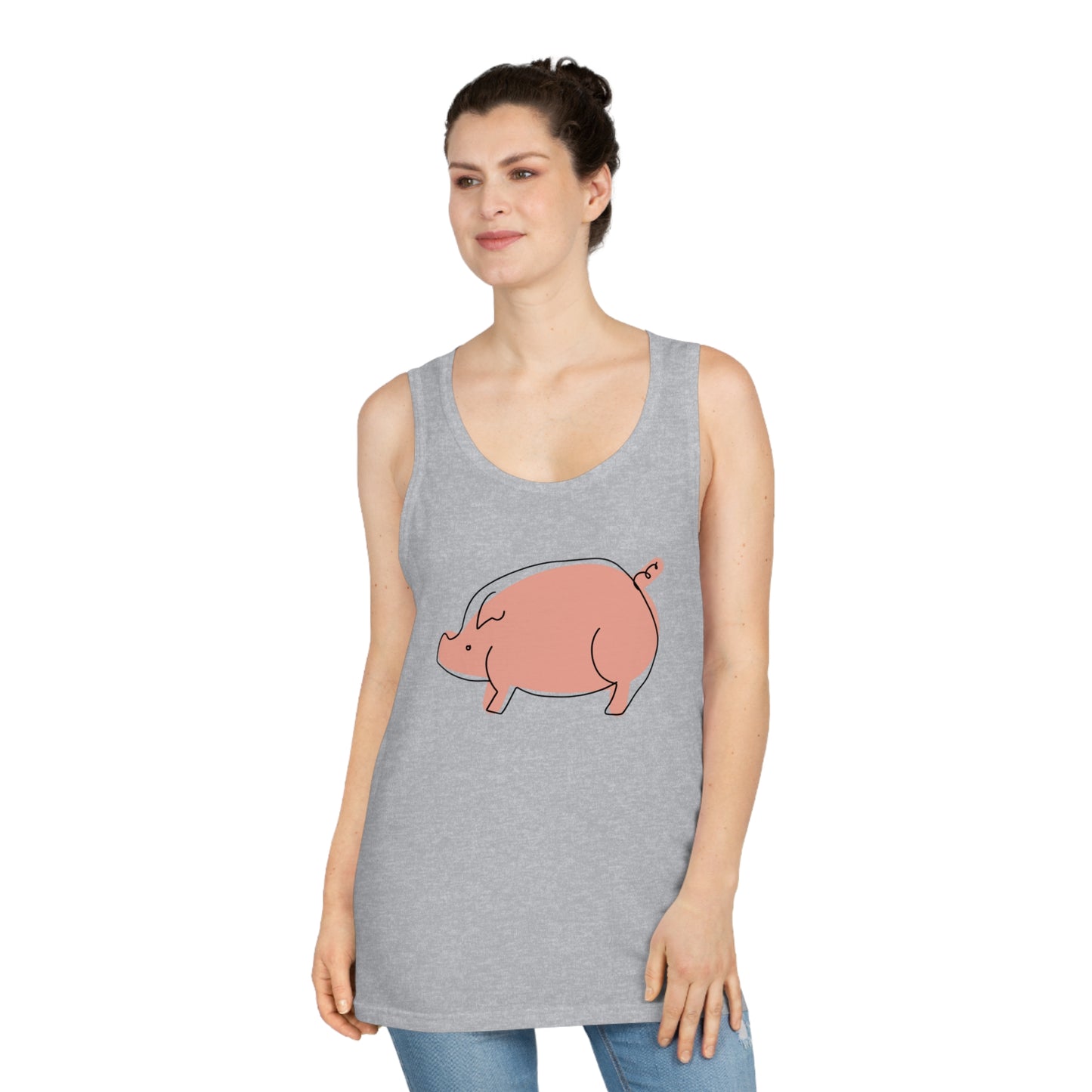 Chubby Piggy Unisex Softstyle Tank Top - ALIQUOS