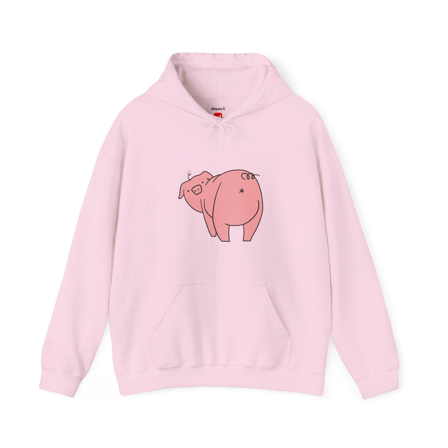 Piggy Rear Unisex Hooded Sweatshirt - ALIQUOS