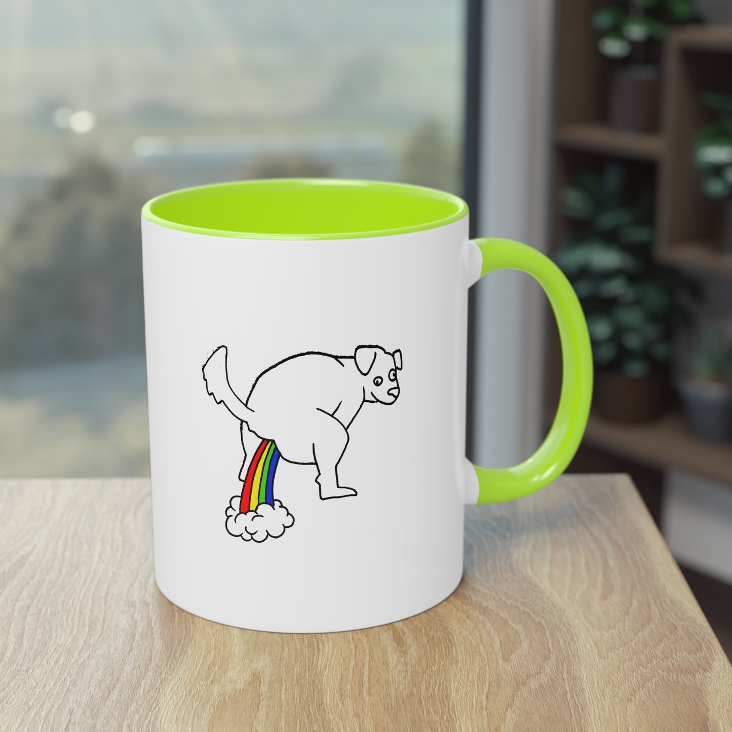 Two Tone Mug - Doggy Rainbow Factory - ALIQUOS