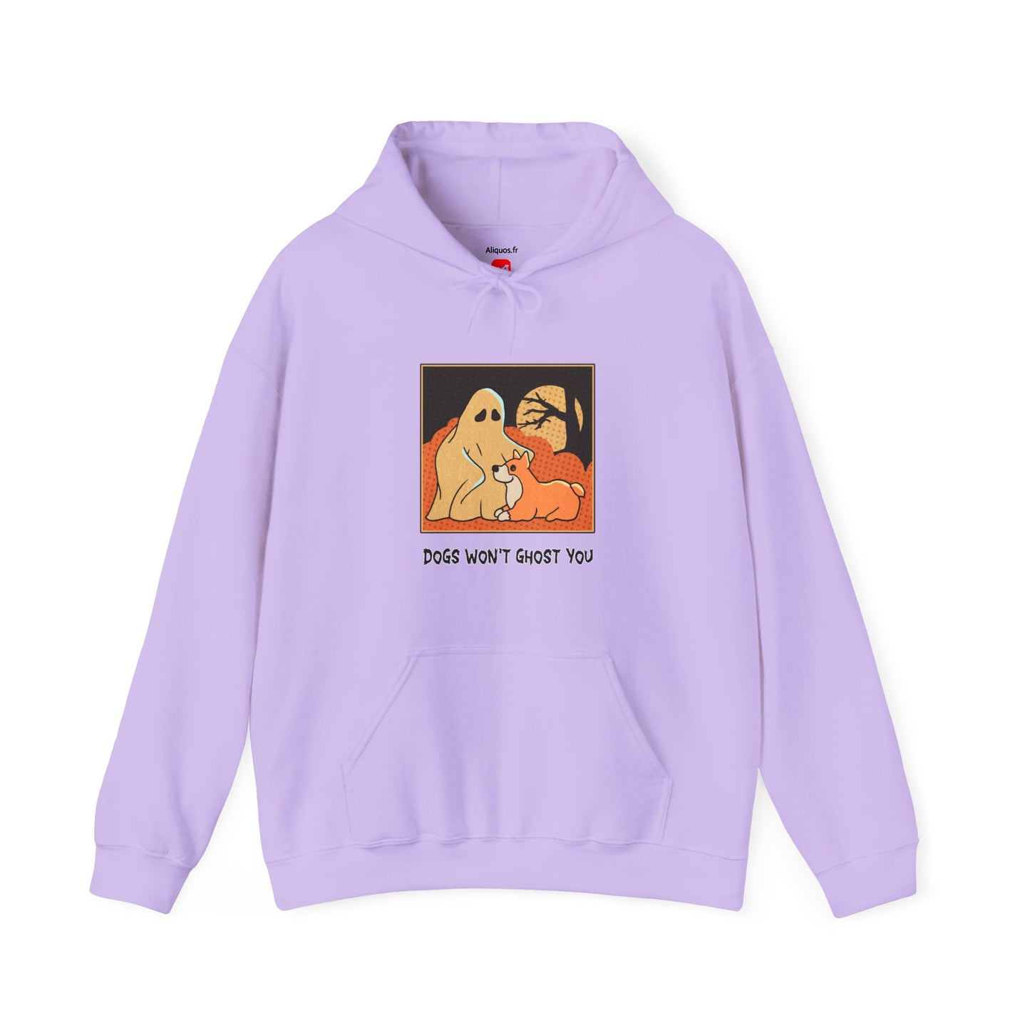 Unisex Hooded Sweatshirt -  'Dogs Won't Ghost You' - ALIQUOS