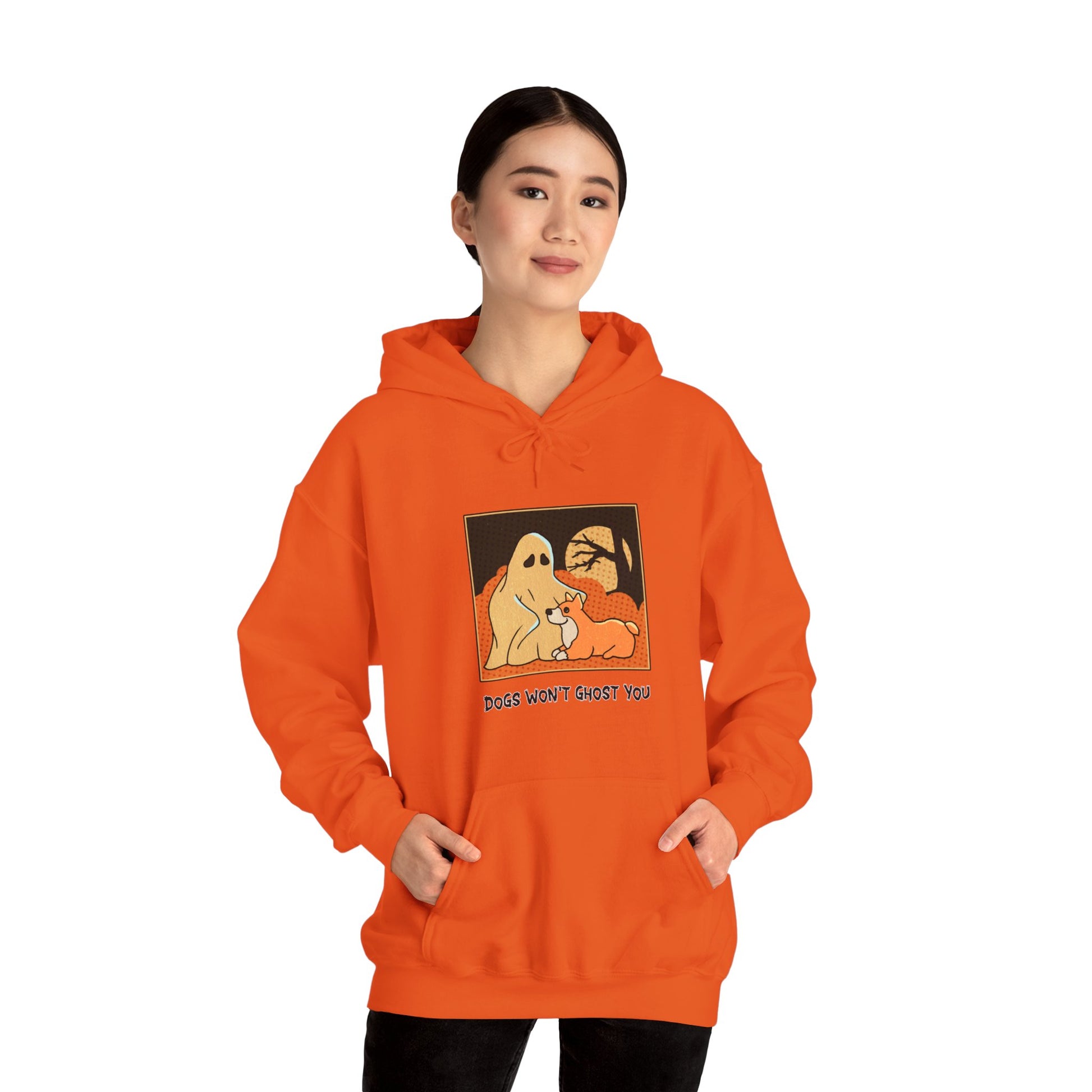 Unisex Hooded Sweatshirt -  'Dogs Won't Ghost You' - ALIQUOS