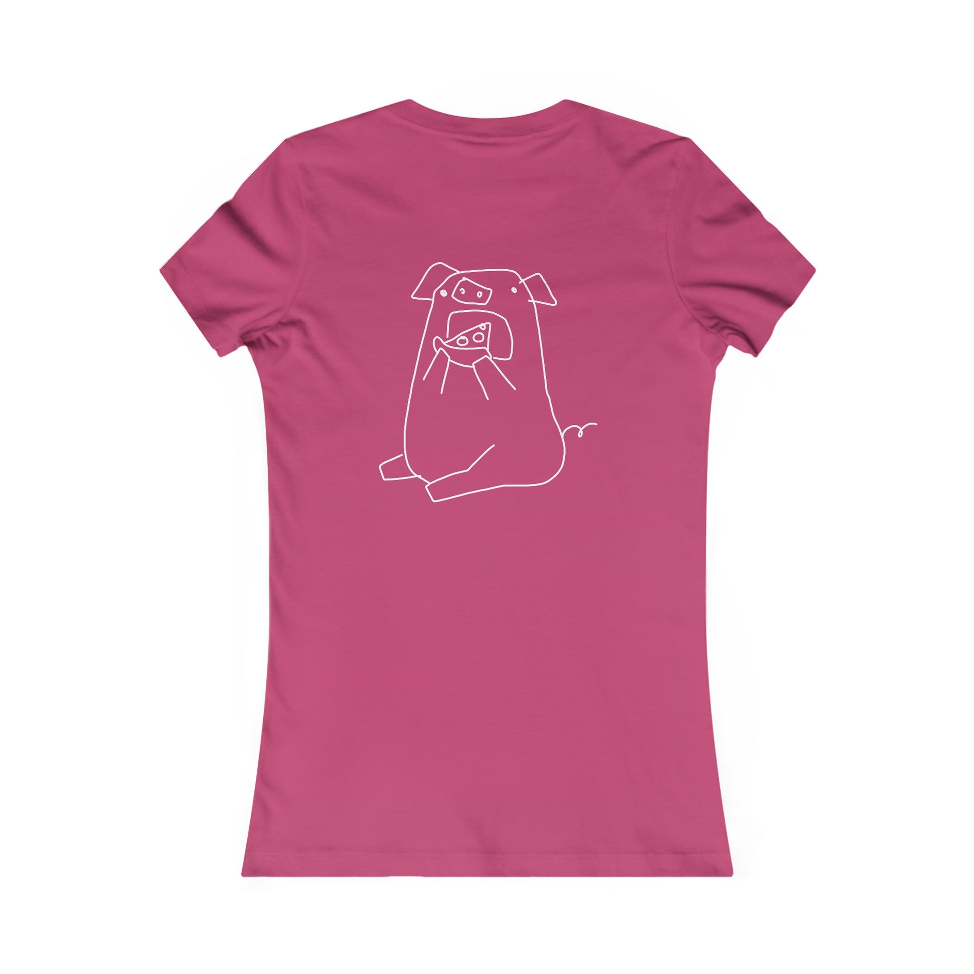 Pizza Piggy Women's fitted Tee - ALIQUOS
