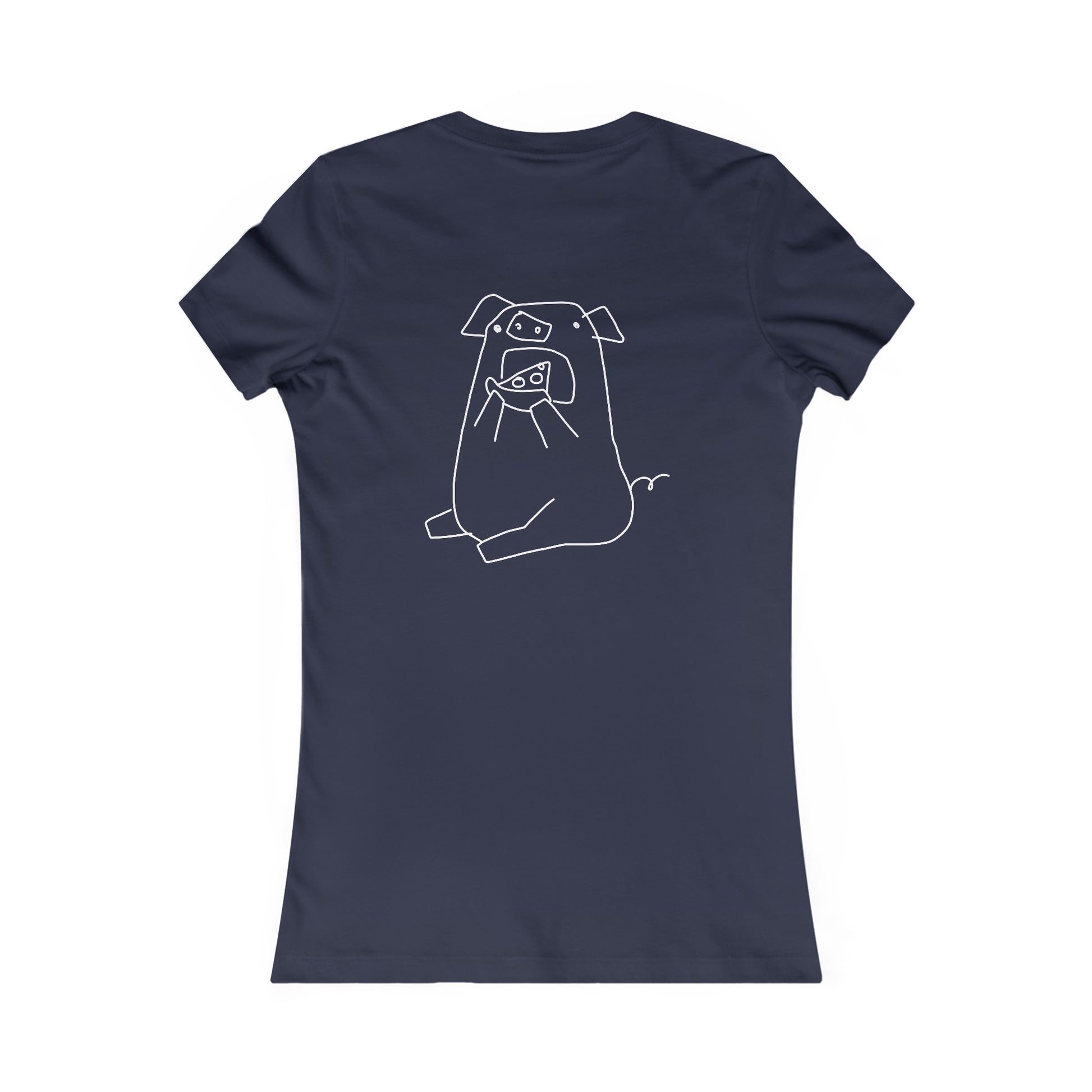 Pizza Piggy Women's fitted Tee - ALIQUOS