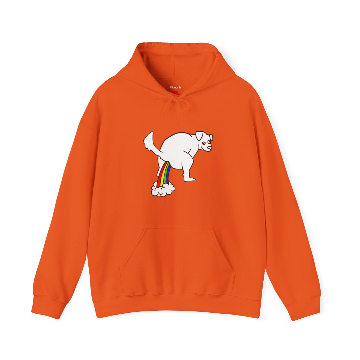 Unisex Hooded Sweatshirt -  Doggy Rainbow Factory - ALIQUOS