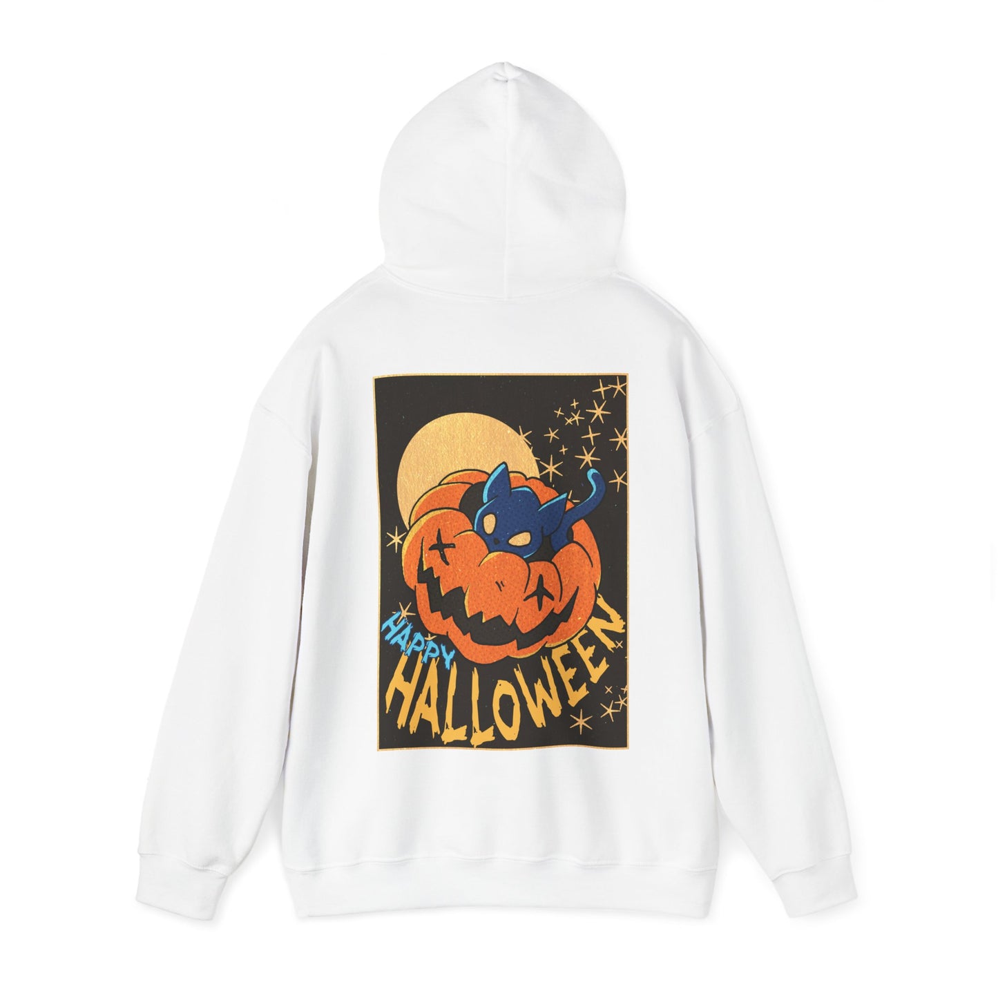 Sweat à capuche unisexe - Motif « Kitty Pumpkin » 